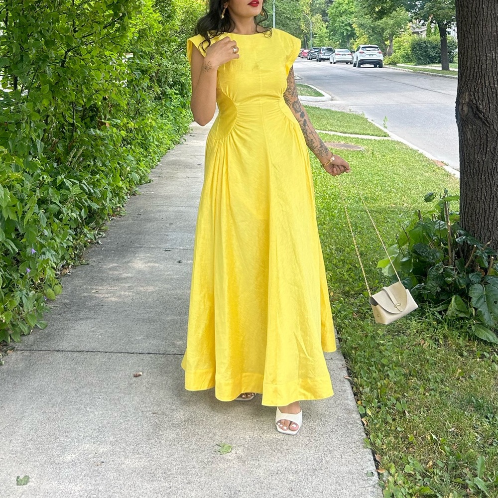 Acler Yellow Maxi dress